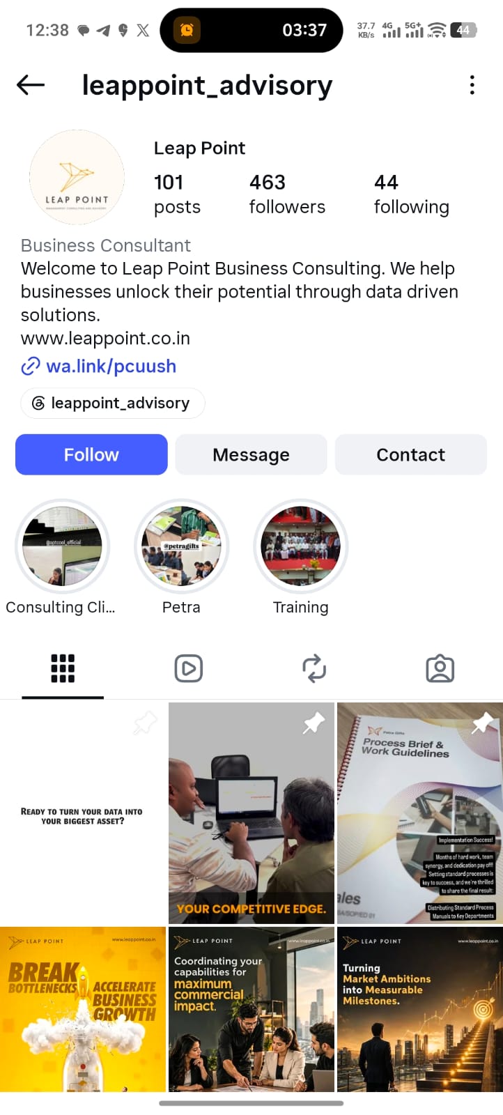 Leappoint Advisory Instagram