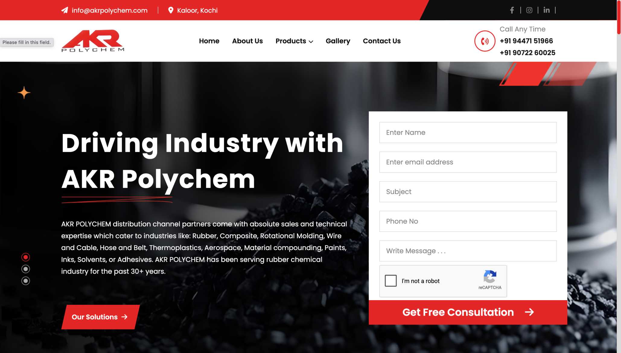 AKR Polychem website